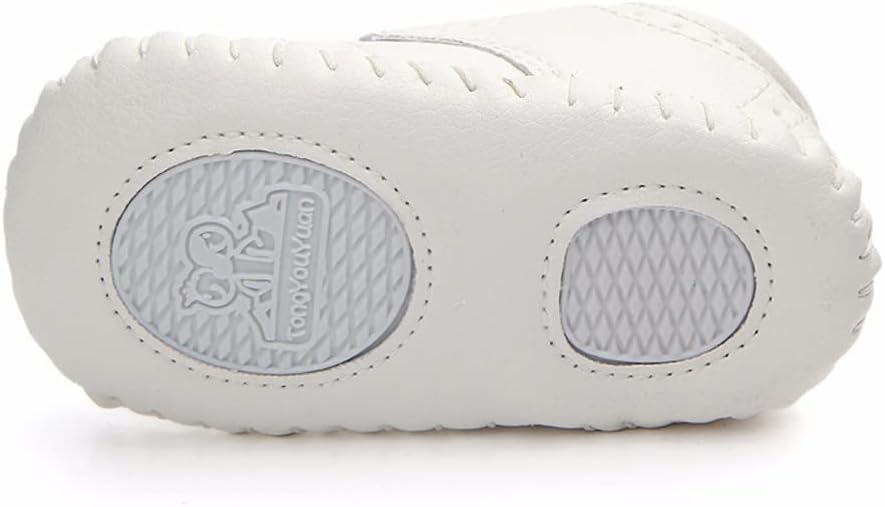 LONSOEN Baby Girls Boys Loafers Prewalker Dress Crib Shoes - Image 5