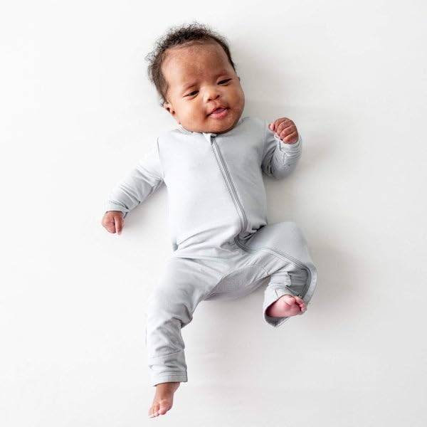 KYTE BABY Unisex Rayon Made From Bamboo Zippered Rompers 0-24 Months - Image 2