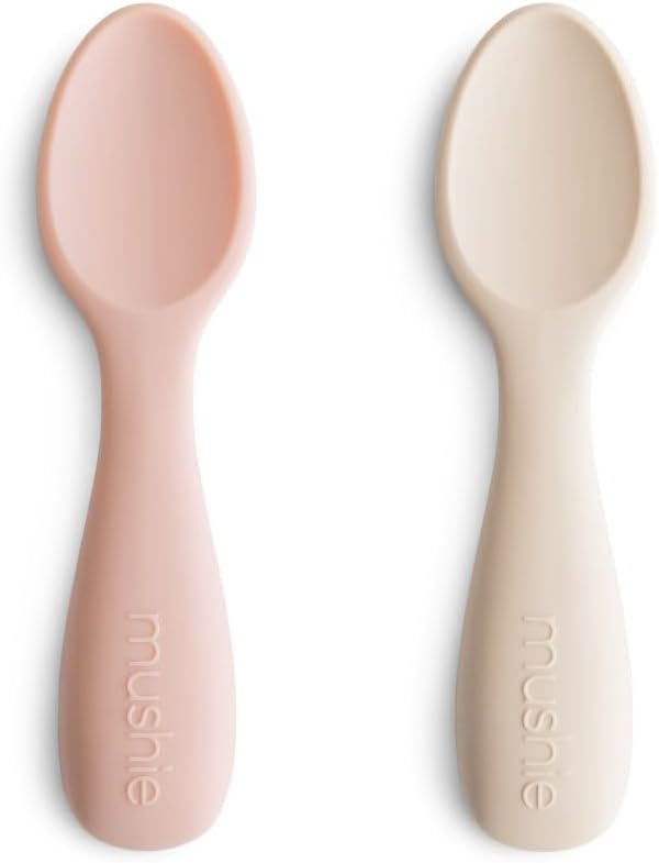 mushie Silicone Toddler Starter Spoons | 2 Pack by mushie