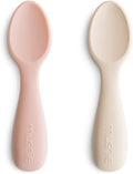 mushie Silicone Toddler Starter Spoons | 2 Pack by mushie