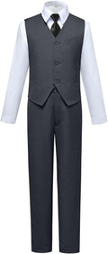 Visaccy Boys Suits Slim Fit Dress Clothes Ring Bearer Outfit by Visaccy
