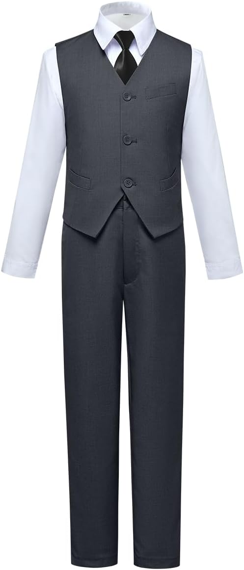 Visaccy Boys Suits Slim Fit Dress Clothes Ring Bearer Outfit by Visaccy