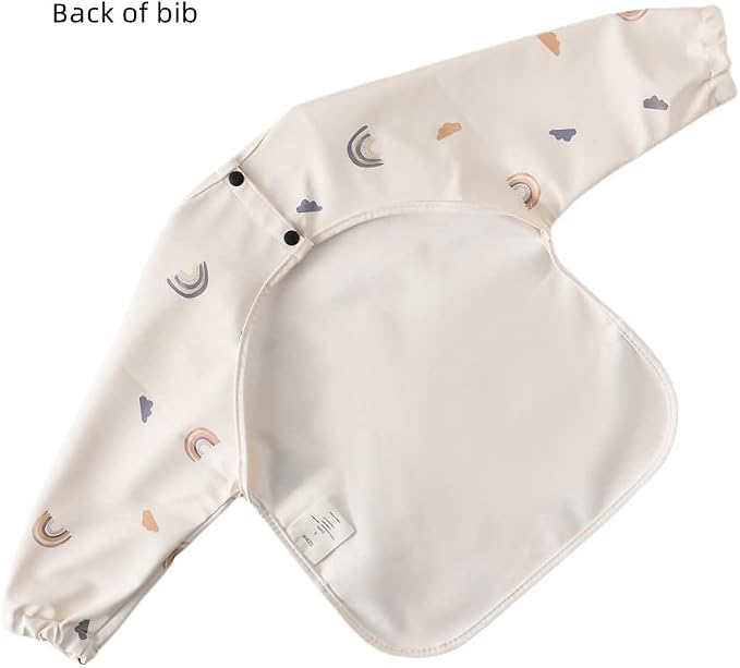 GZMM Waterproof Baby Bibs, Infant Toddler Long Sleeve Feeding Bib - Image 2