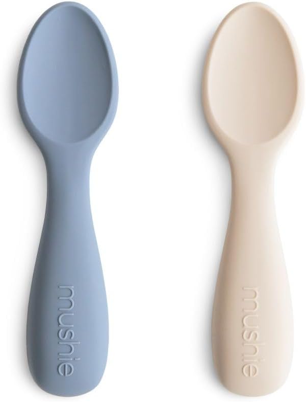 mushie Silicone Toddler Starter Spoons | 2 Pack by mushie