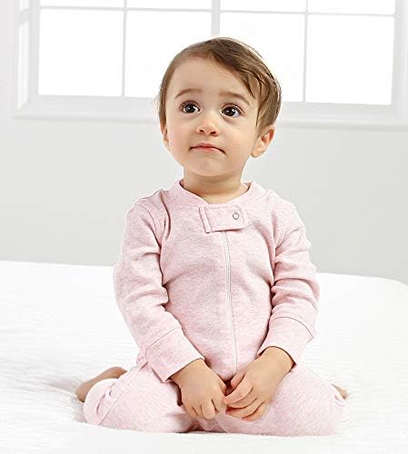 Owlivia Organic Cotton Baby Boy Girl Zip up Sleep 'N Play Pjs, Long Sleeve - Image 2