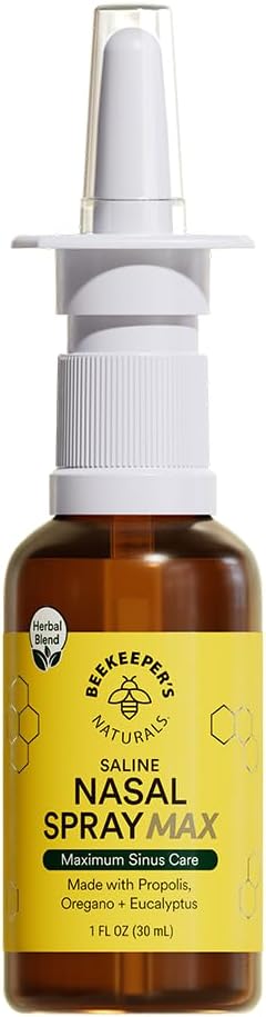 Beekeeper's Naturals Propolis Nasal Rinse Spray Max, Relief by BeekeepersNaturals