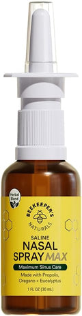 Beekeeper's Naturals Propolis Nasal Rinse Spray Max, Relief by BeekeepersNaturals