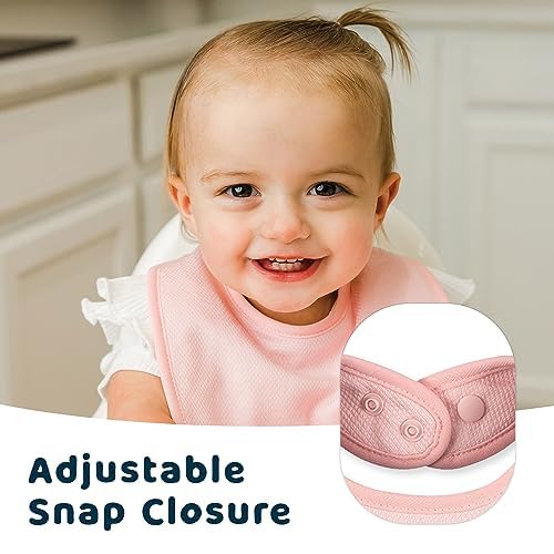 Tiny Twinkle 8 Pack Baby Bibs for Drooling and Teething – Waterproof & - Image 4