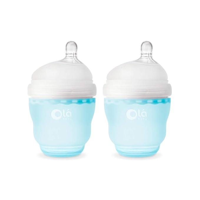 Olababy Gentle Silicone Baby Bottle, Anti-Colic, BPA Free by Olababy