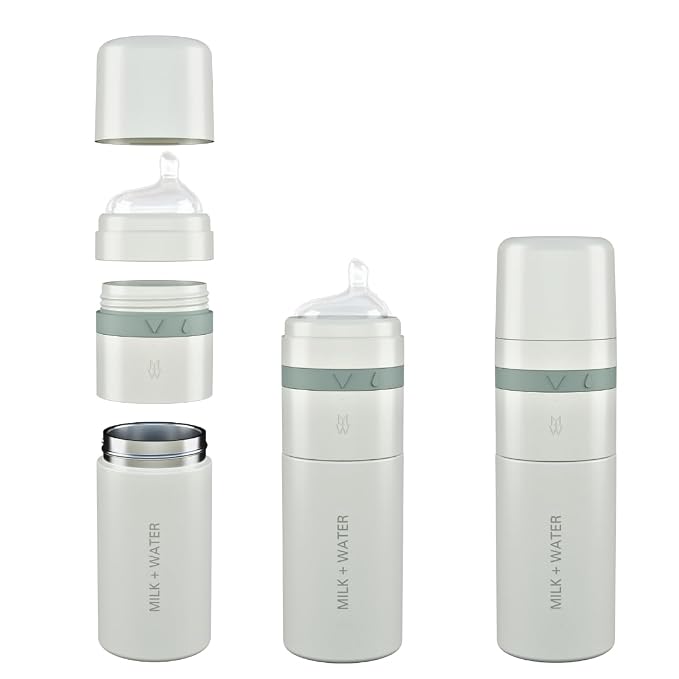 MILK & WATER All in One Baby Bottle & Baby Formula Dispenser On The Go by MILKWATER
