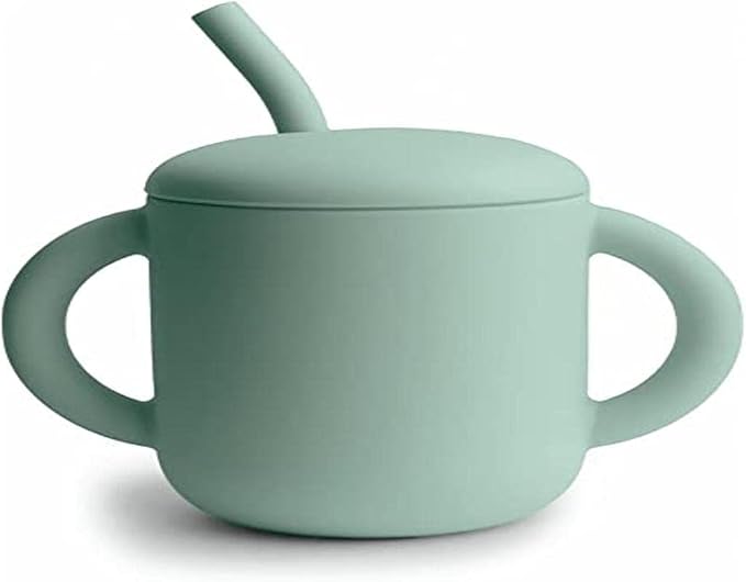 mushie 100% Silicone Training Cup & Straw - Image 4