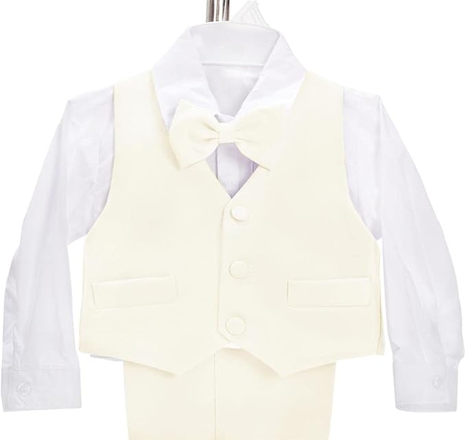 Dressy Daisy Baby Toddler Boy 5 Pcs Set Formal Tuxedo Suits No Tail Wedding - Image 6