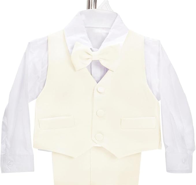 Dressy Daisy Baby Toddler Boy 5 Pcs Set Formal Tuxedo Suits No Tail Wedding - Image 6