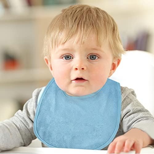 Vicloon Baby Bibs, Baby Bibs for Girls & Boys, Terry Drool Cotton Bibs - Image 2