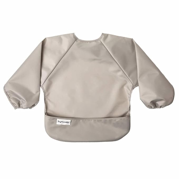 Tiny Twinkle Long Sleeve Bib for Babies & Toddlers – 2 Pack Waterproof Smock - Image 4
