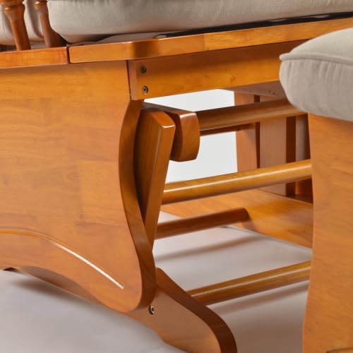 Solid Wood Anti-Pinching Rocking Glider Chair - Image 4