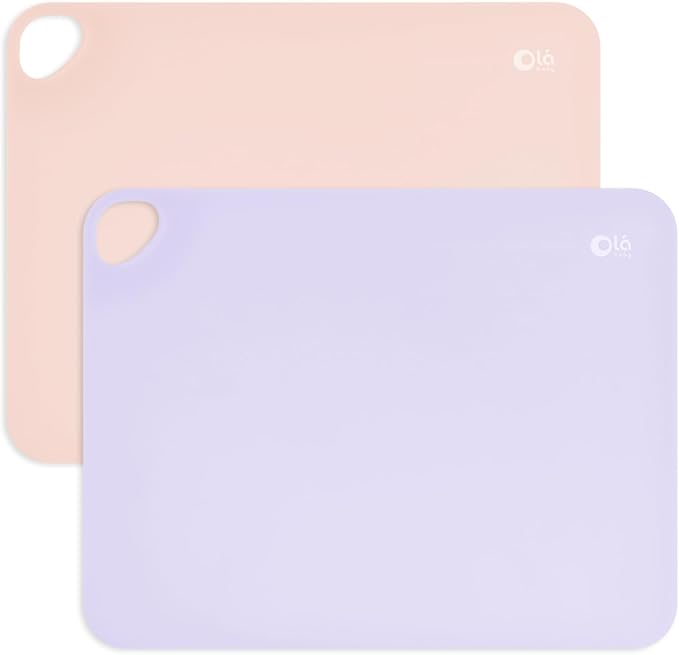 Olababy Fold N Go Silicone Placemat w Travel Case | Dishwasher Safe, BPA Free by Olababy