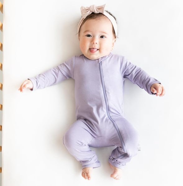 KYTE BABY Unisex Rayon Made From Bamboo Zippered Rompers 0-24 Months - Image 3
