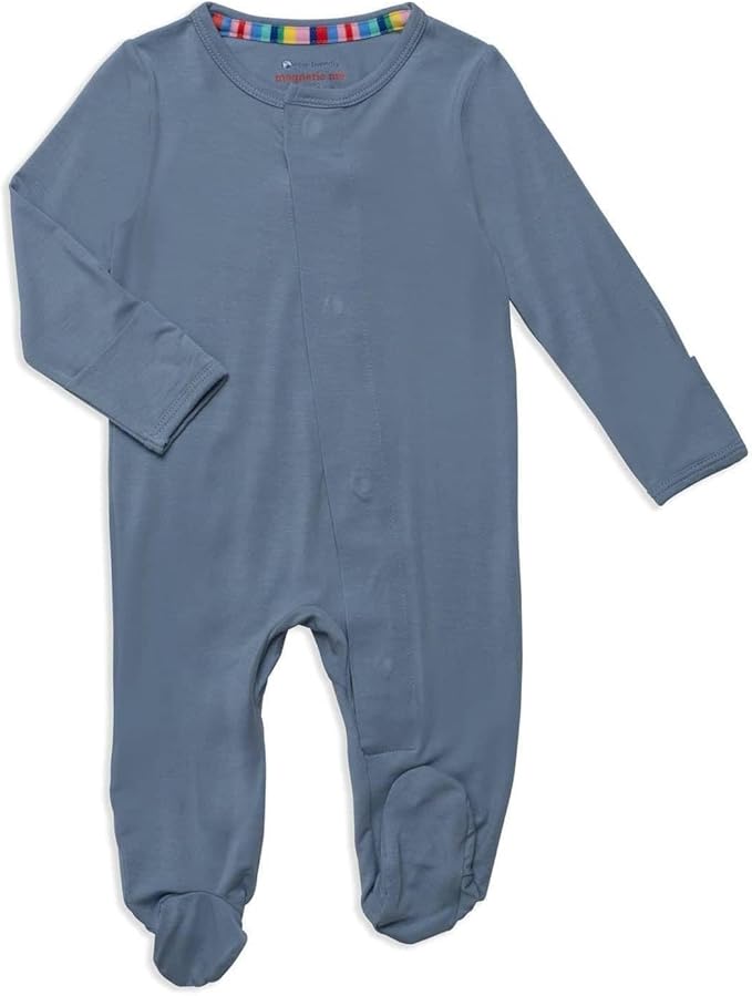 Magnetic Me Boys Modal Magnetic Baby Footie Pajamas | Silky Soft Modal Fabric | by magneticme