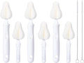 8 Pcs Sponge Nipple Bottle Brushes, Baby Bottle Brush by CAREBABYMORE