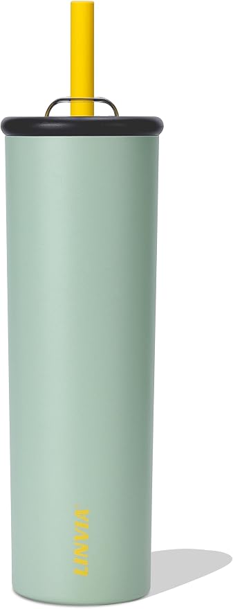 Candy Tumbler, 25 oz Kids Insulated Stainless Steel Water Bottle by LINVIA