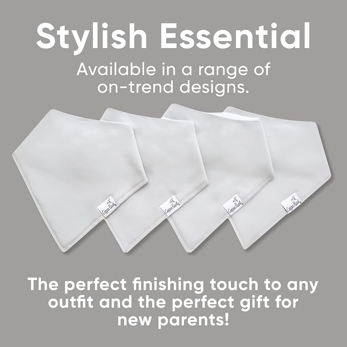 Copper Pearl 4 Pack Soft Cotton Baby Bibs - Image 6