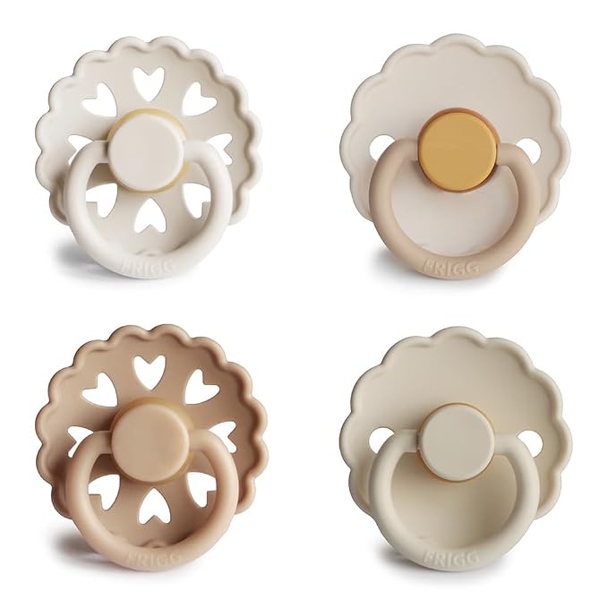FRIGG Natural Rubber Baby Pacifier 4-Pack Snowflake Dream | Made in Denmark | - Image 2