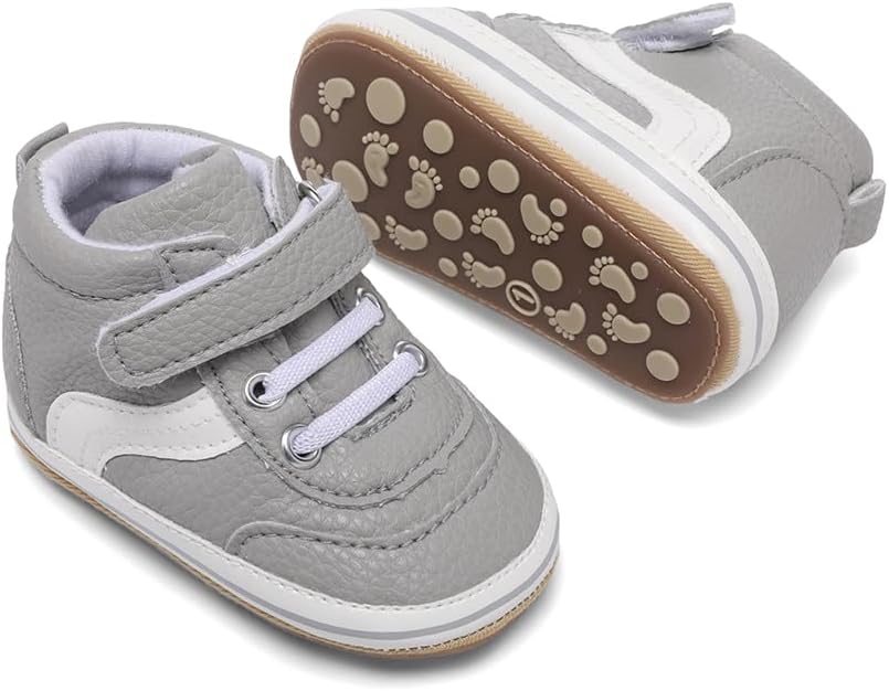 Clowora Baby Boys Girls Shoes Non-Slip Rubber Sole Sneakers Infant First - Image 4
