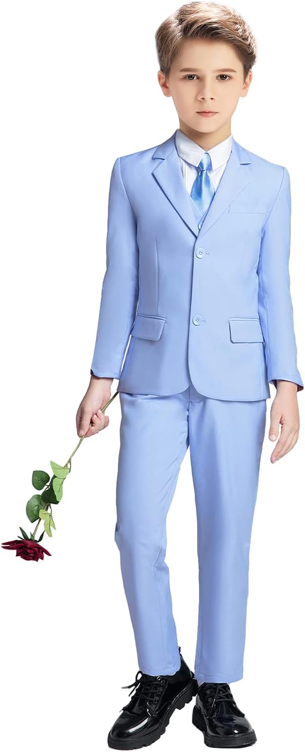 Boys Suit for Kids Tuxedo Suits for Wedding Formal Suit Set Toddler Boy Dress - Image 2