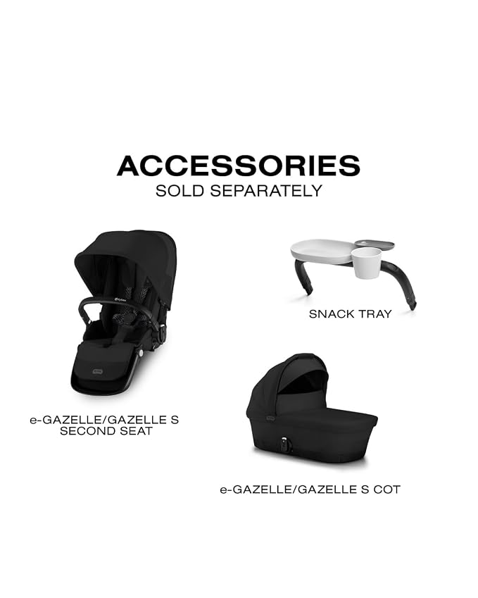 Cybex e-Gazelle S Electronic Assist Stroller – Gazelle S Single-to-Double - Image 9