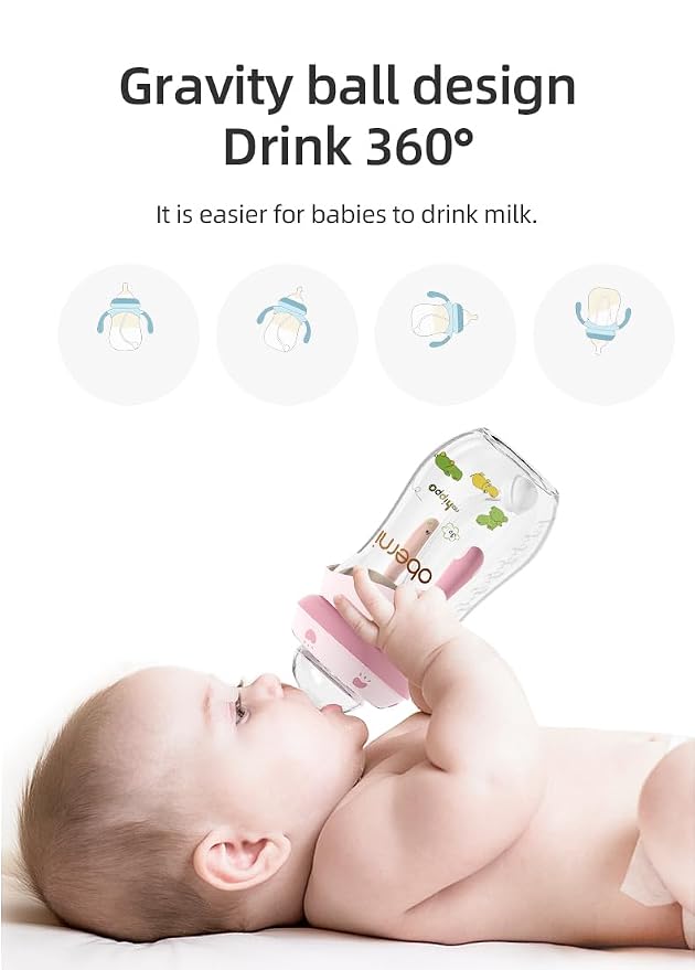 Baby Bottles, Weighted Straw Toddler Milk Bottles - Image 3