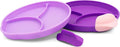 Silicone Easy Scoop & Hold Plate Set by 321Grow