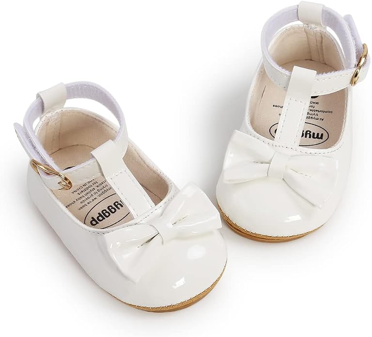 COSANKIM Baby Girls Mary Jane Flats Shoes Anti-Slip Rubber Sole Infant Toddler - Image 3