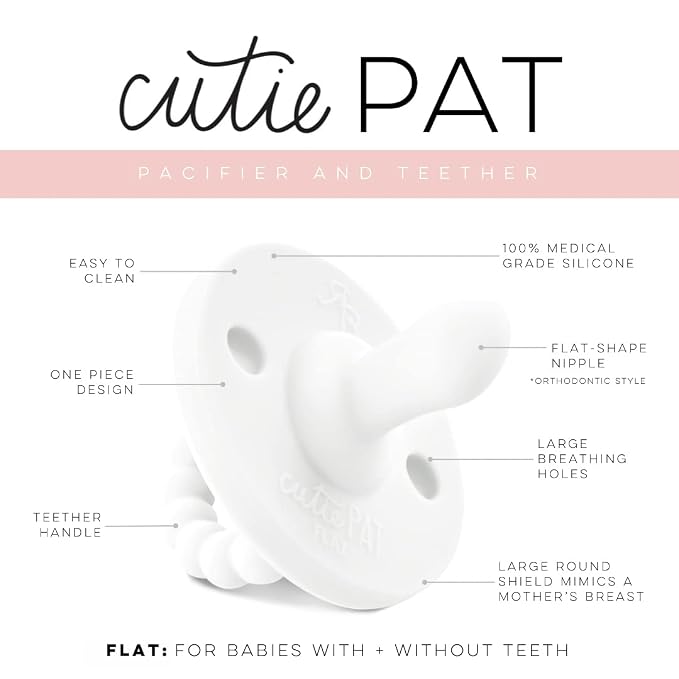Ryan & Rose Cutie PAT All-in-One Pacifier and Teether Massaging Teething Ring - Image 2