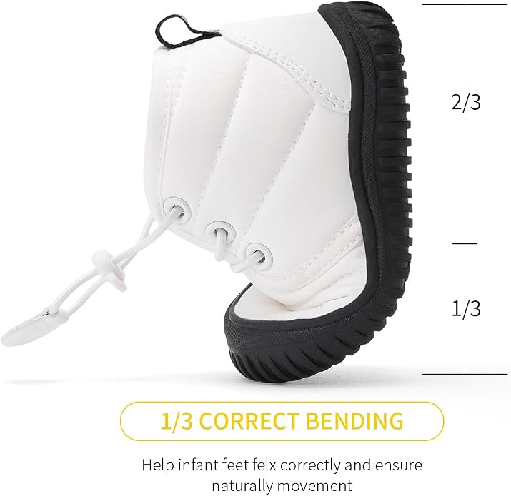 BMCiTYBM Toddler Baby Winter Snow Boots Boy Girl Faux Fur Warm Non Slip First - Image 3