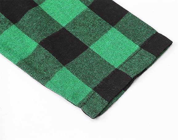 Schbbbta Kids Pajamas Set, Plaid Button Down Pjs - Image 7