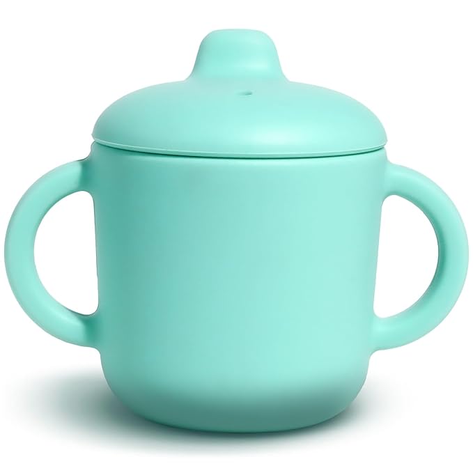 6 Months+ Sippy Cups with Handles, Small Silicone Sippy Cups Leak Proof 5oz by Catii