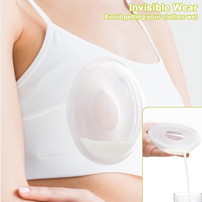 New Model with Plugs! 2PCS Breast Shells, Milk Saver, Wearable Nursing Cups - Image 3