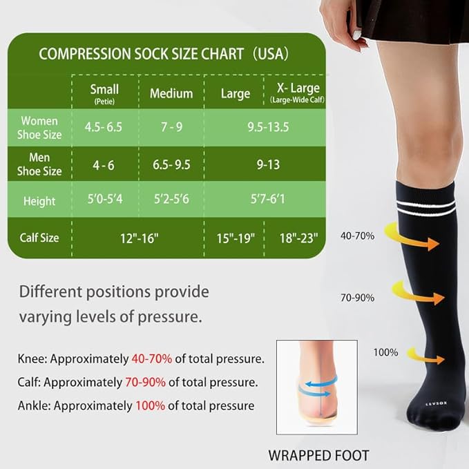 LEVSOX Viscose Made from Bamboo Compression Socks - Image 5