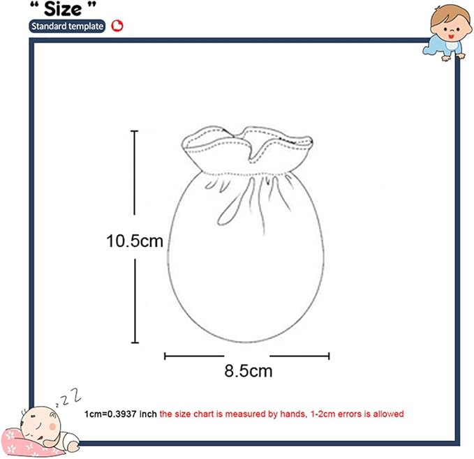 5 Pairs Baby Not Scratch Mittens 0-6 Months New Born Boy Girl Gloves Cute - Image 5