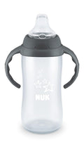 NUK Learner Cup, 10 Ounce, Tritan Gray Star – BPA Free, Spill Proof Sippy Cup by NUK