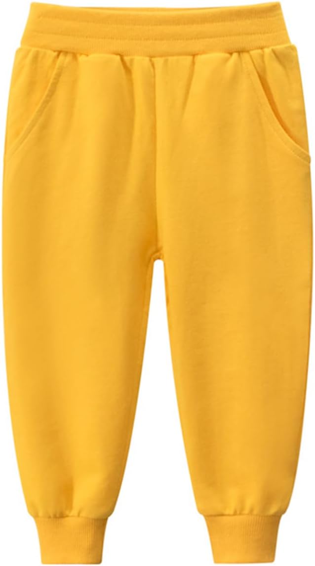 GFQLONG 2/3 Pack Toddler Pants Sweatpants Boys Cotton Joggers, Athletic Pull on - Image 8
