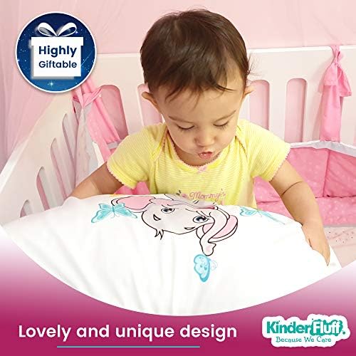 kinder Fluff Child Pillow with Pillowcase- 300T Cotton Shell & Down Alternative - Image 2