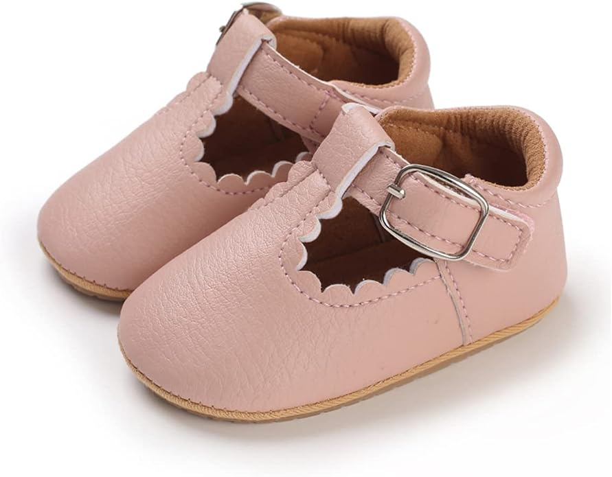 COSANKIM Baby Girls Mary Jane Flats Shoes Anti-Slip Rubber Sole Infant Toddler - Image 5