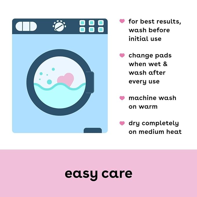 Bamboobies Nursing Pads, Ultra-Soft Velour, Washable & Leak-Proof, 6 Ultra-Thin - Image 6