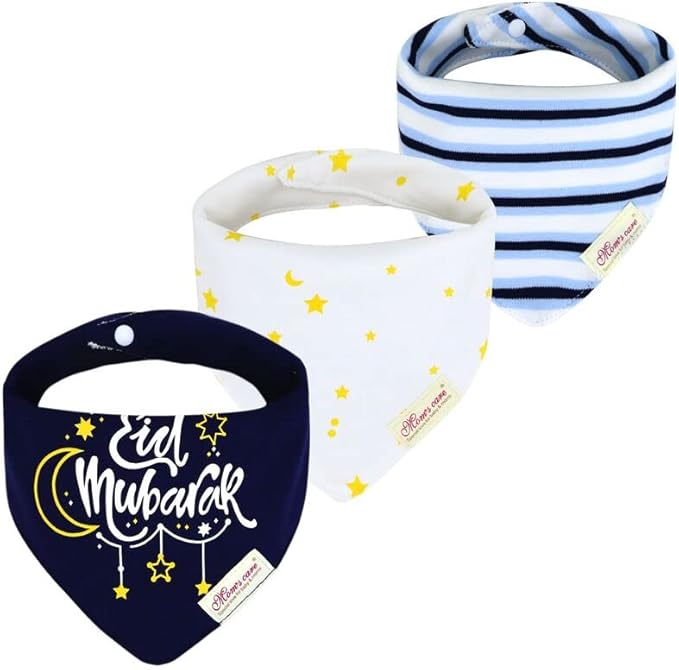 JN&LULU 3 Pack Newborn Baby Bibs Bandana Drool Bibs by JNLULU