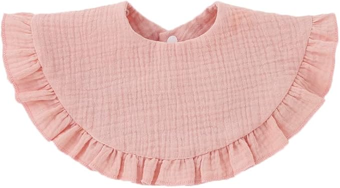 Nishine 4 pcs Unisex Baby Muslin Bandana Drool Bibs 360 Degree Rotatable Cotton - Image 4