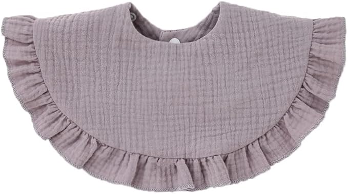 Nishine 4 pcs Unisex Baby Muslin Bandana Drool Bibs 360 Degree Rotatable Cotton - Image 2