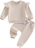 Fernvia Toddler Baby Girl Clothes 3 6 9 12 18 24 Months Fall Outfits Solid Long by Fernvia
