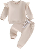 Fernvia Toddler Baby Girl Clothes 3 6 9 12 18 24 Months Fall Outfits Solid Long by Fernvia